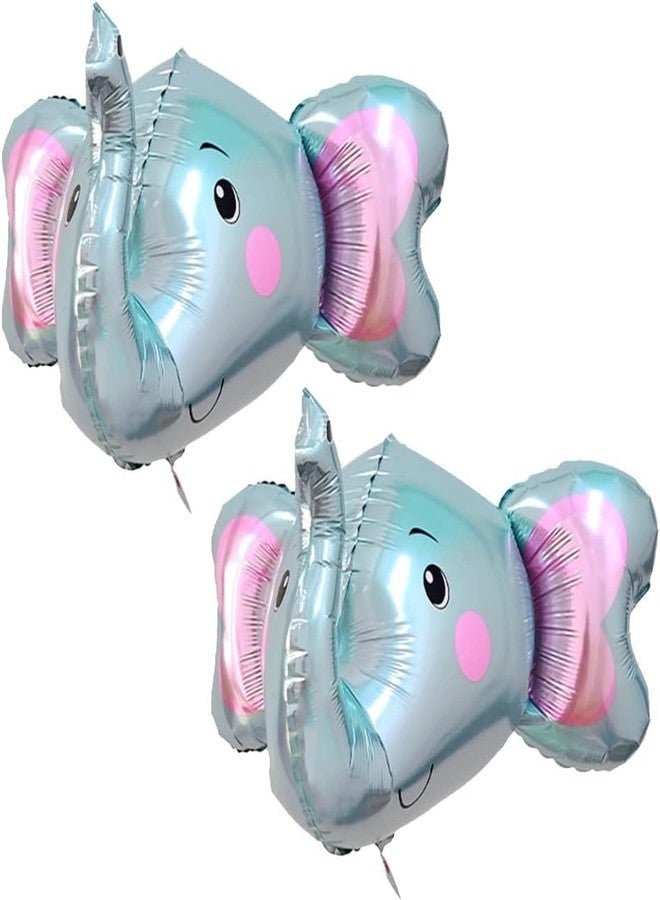 Atpata Funky 4D Elephant Head/Face Blue Pastel Foil Balloon - Image 3